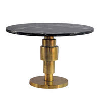 SOFFBORD i sten 60/60/39 cm  - svart/guldfärgad, Design, metall/sten (60/60/39cm) - MID.YOU