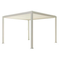PERGOLA 300/250/300 cm Aluminium  - Weiß, MODERN, Metall (300/250/300cm) - Gardenson