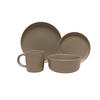 KOMBISERVICE Taupe 16-teilig Salerno  - Taupe, Trend, Keramik - Novel