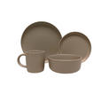 KOMBISERVICE Taupe 16-teilig Salerno  - Taupe, Trend, Keramik - Novel