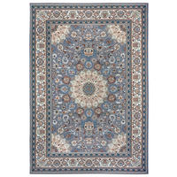 OUTDOORTEPPICH 120/180 cm Flair Creme, Blaugrau  - Blaugrau/Creme, Design, Kunststoff (120/180cm)