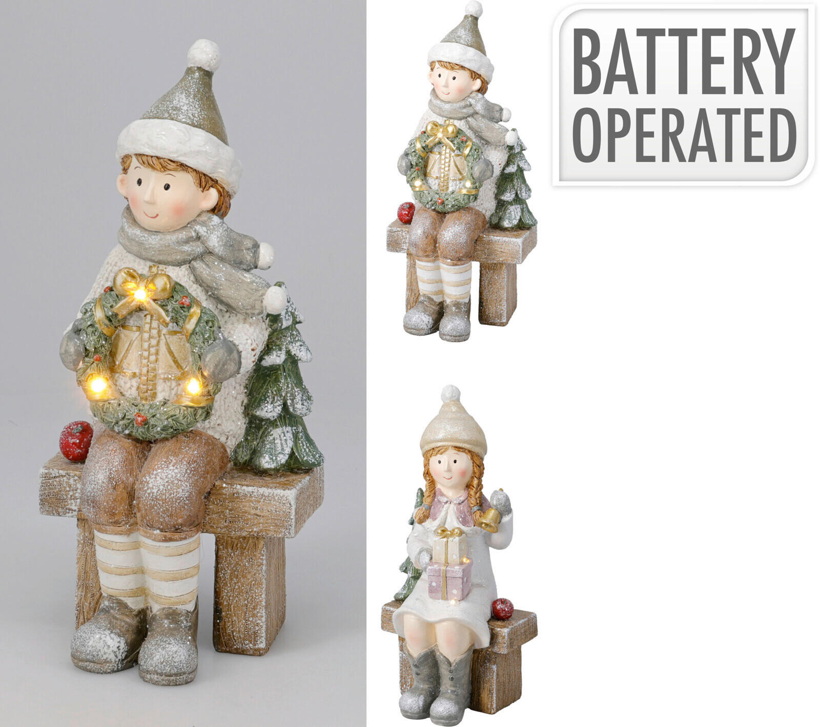GYEREK DÍSZFIGURA - többszínű, Basics, műanyag (26cm)