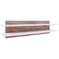 VÄGGHYLLA 150/35/26 cm  - vit/ekfärgad, Design, trämaterial (150/35/26cm) - Livetastic