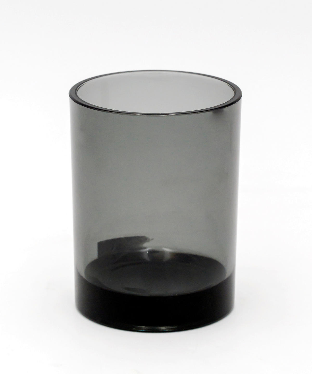 ZAHNPUTZBECHER Kunststoff  - Transparent/Grau, Basics, Kunststoff (7,5/10/7,5cm) - Sadena