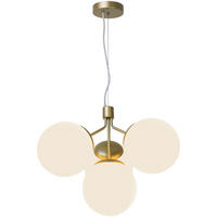 HÄNGELEUCHTE 41/54 cm  - Messingfarben, KONVENTIONELL, Glas/Metall (41/54cm) - Nordlux