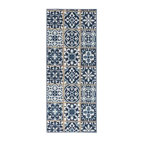 WEBTEPPICH 80/150 cm Blau  - Blau, Design, Kunststoff/Textil (80/150cm) - Novel