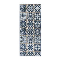 LÄUFER 80/450 cm  - Blau, Design, Kunststoff/Textil (80/450cm) - Novel