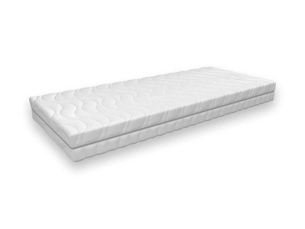 MADRAC S DŽEP. OPRUŽ. JEZGROM  90/200 cm     - bijela, Basics, tekstil (90/200cm)