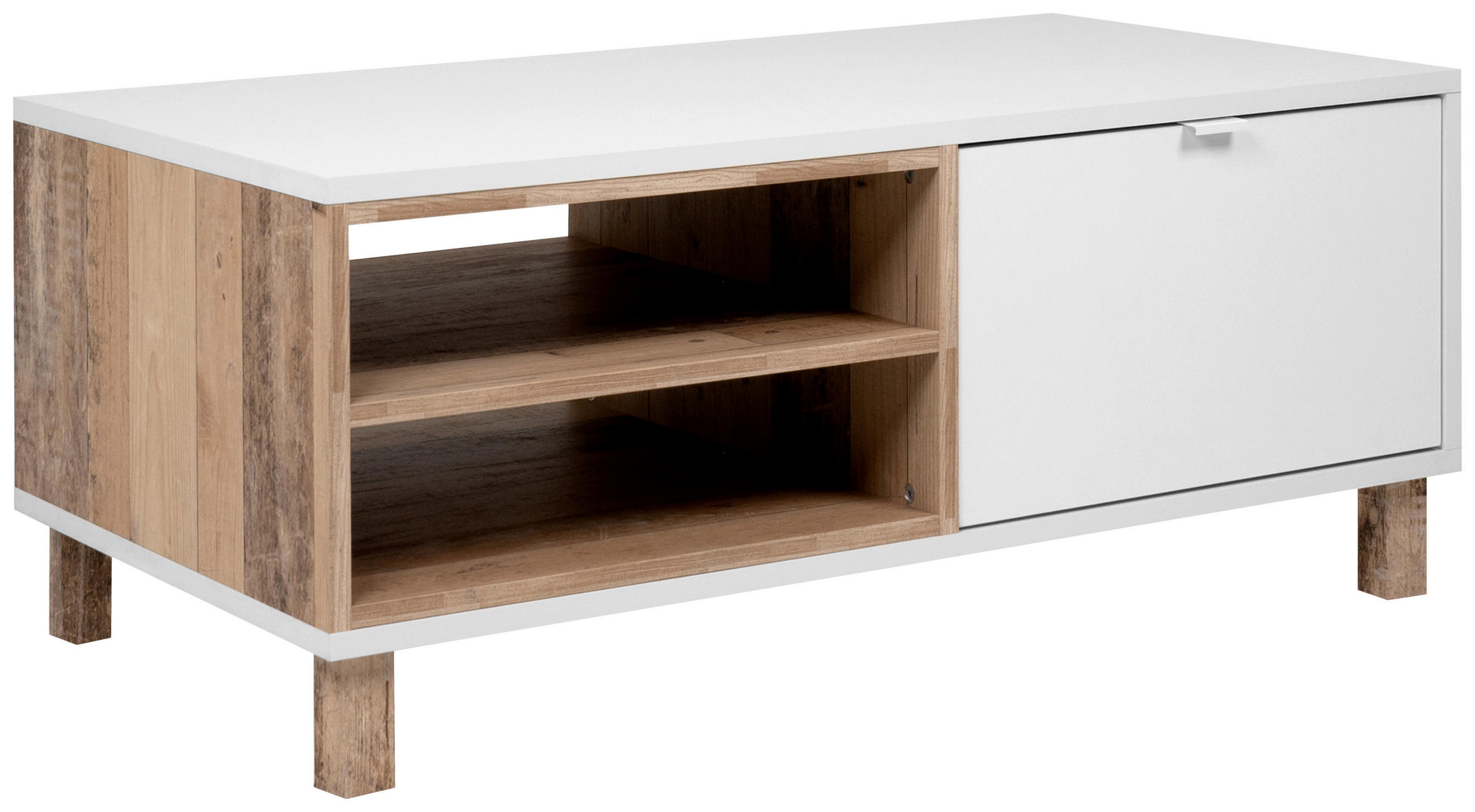 COUCHTISCH in Holzwerkstoff 110/60/42,5 cm  - Weiß, Design, Holzwerkstoff/Metall (110/60/42,5cm) - MID.YOU