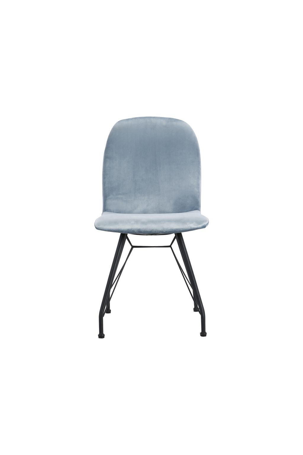 STOLICA  crna, svijetlo plava  drvo, metal, tekstil      - crna/svijetlo plava, Moderno, drvo/metal (44/86/56cm)