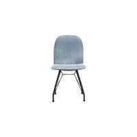 STOLICA  crna, svijetlo plava  drvo, metal, tekstil      - crna/svijetlo plava, Moderno, drvo/metal (44/86/56cm)