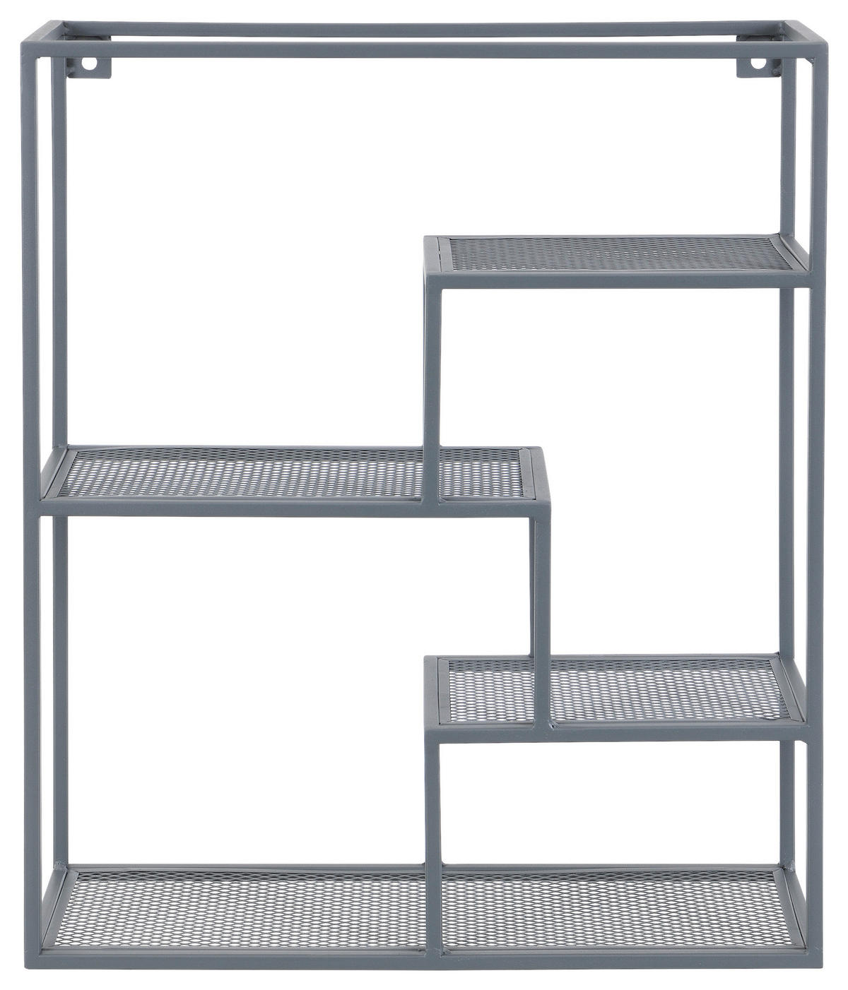 WANDREGAL 50/60/18 cm  - Dunkelgrau, Basics, Metall (50/60/18cm) - home24