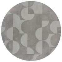 WOLLTEPPICH 160/160 cm Moderno Grau  - Grau, Basics, Textil (160/160cm)