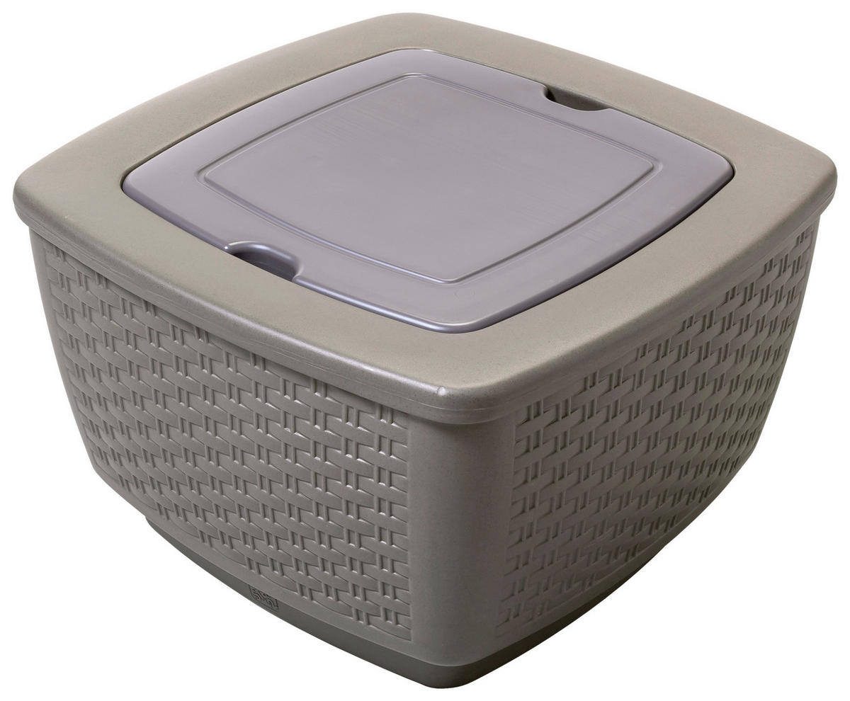 KÜHLBOX Grau  - Grau, KONVENTIONELL, Kunststoff (73,7/45,7/78,7cm) - Ambia Garden