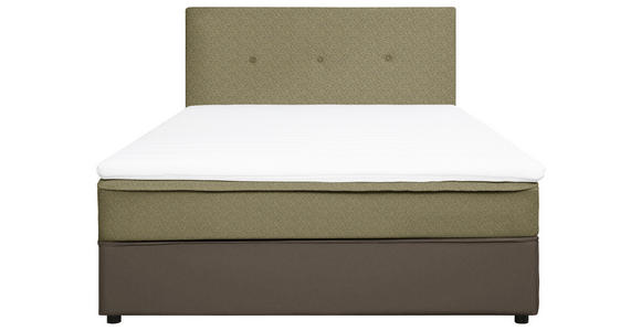BOXBETT 120/200 cm in Gelb, Grau - Gelb/Schwarz, KONVENTIONELL, Holz/Textil (120/200cm) - Carryhome
