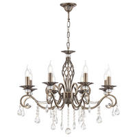 LUSTER, 72/59/72 cm - mosadzná, Basics, kov/sklo (72/59/72cm)