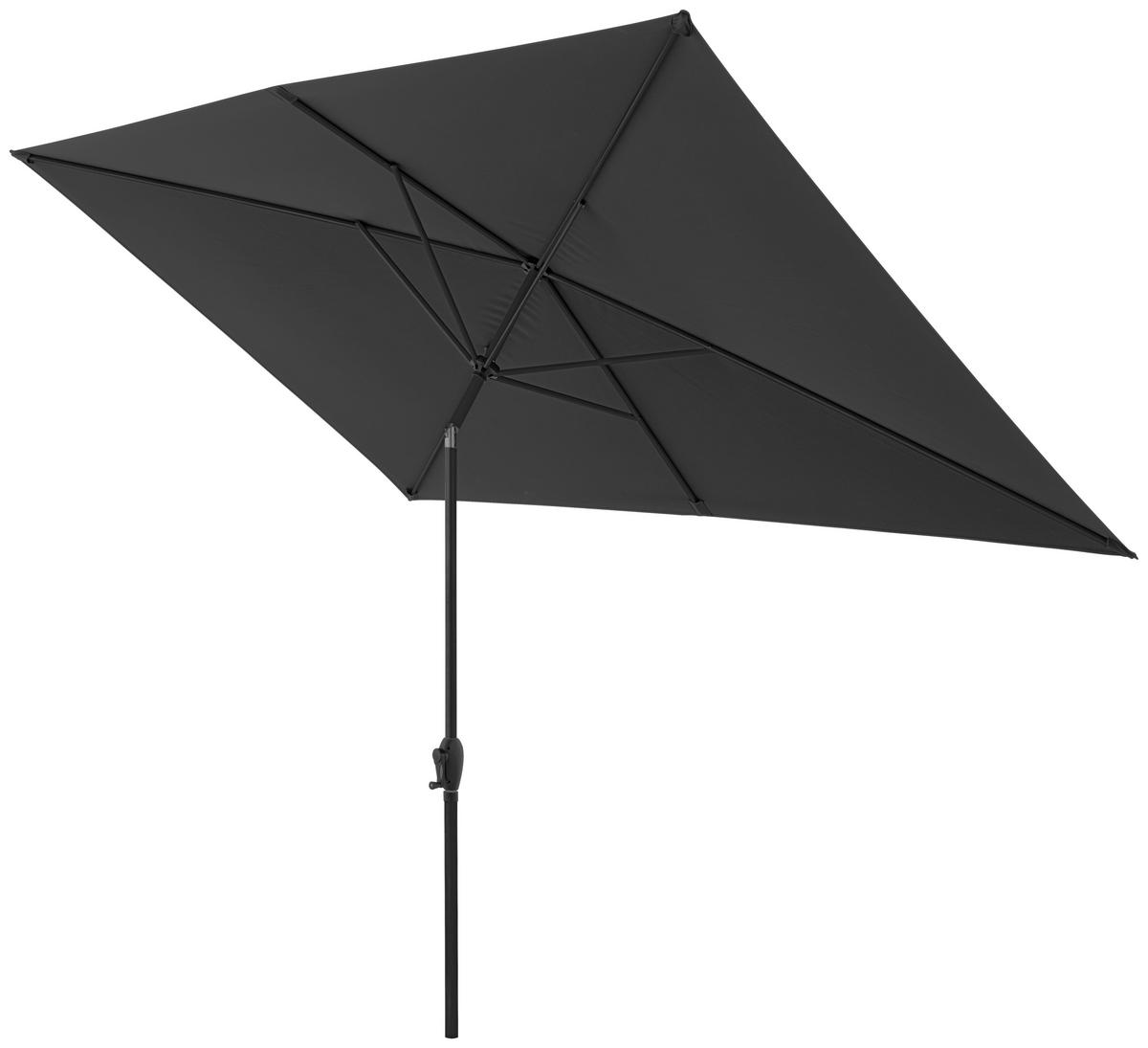 SONNENSCHIRM  300/200 cm  - Anthrazit, Design, Textil/Metall (300/200cm) - Dieter Knoll