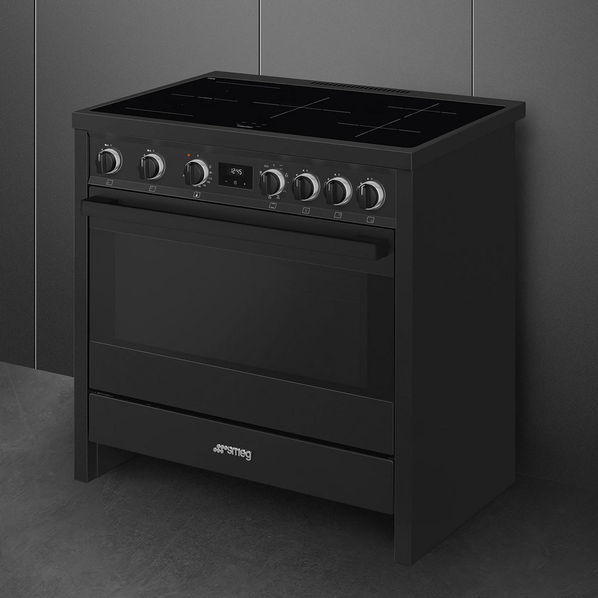 HERD B95IMAN9  - Anthrazit, Basics, Glas/Metall (90/90/60cm) - SMEG