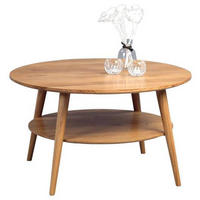 COUCHTISCH Wildeiche massiv 80/80/45 cm rund Wildeiche  - Wildeiche, Natur, Holz (80/80/45cm) - Livetastic
