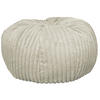 POUF Cord 60/30/60 cm  - Creme, Design, Textil (60/30/60cm) - Carryhome