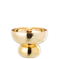 DEKOSCHALE - Goldfarben, Basics, Glas (23/23/17,5cm)