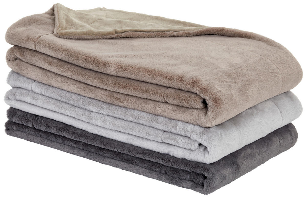 KRZNENA ODEJA  YUKON  150/200 cm       antracit  - antracit, Design, tekstil (150/200cm) - Novel