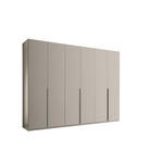 DREHTÜRENSCHRANK 302/225/58 cm,  in Kaschmir, 6-türig  - Kaschmir/Schwarz, MODERN, Holzwerkstoff/Metall (302/225/58cm) - Xora