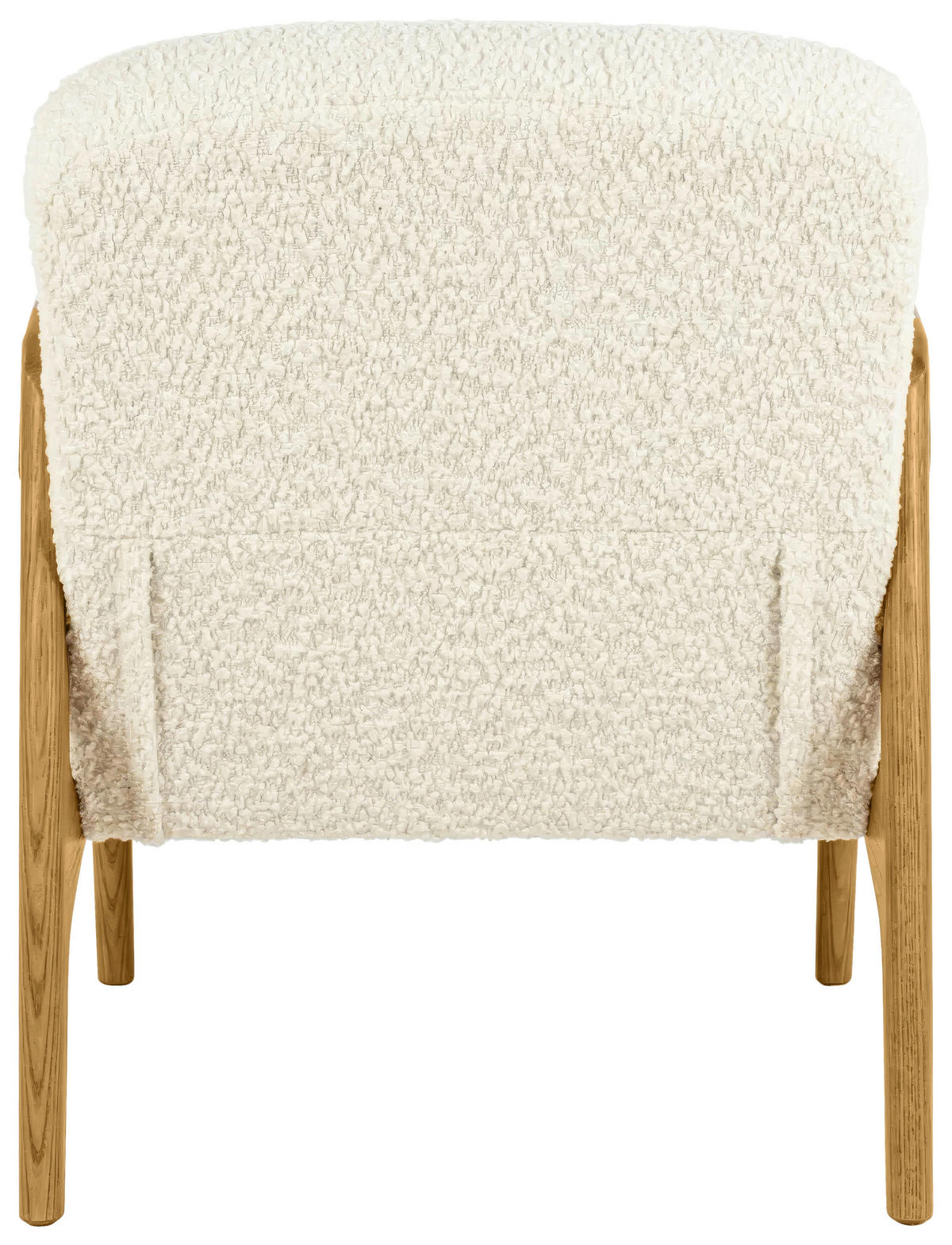 SESSEL in Bouclé Creme  - Creme, KONVENTIONELL, Holz/Textil (59/76/81cm) - Novel