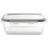 KUTIJA ZA HRANU  0,6 l    - providno/prozirna, Osnovno, staklo/plastika (17,8/13,3/6,2cm) - Homeware Profession.