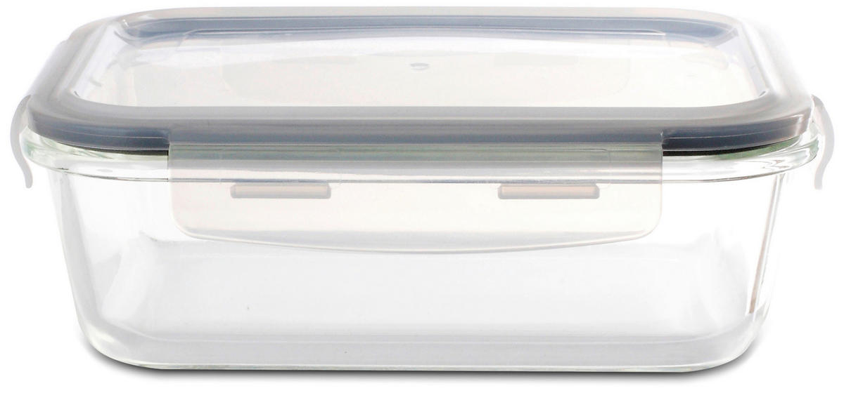 KUTIJA ZA HRANU  0,6 l    - providno/prozirna, Osnovno, staklo/plastika (17,8/13,3/6,2cm) - Homeware Profession.