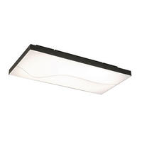 LED-TAKLAMPA 90/45/10,5 cm  - svart, Design, metall/plast (90/45/10,5cm) - Novel