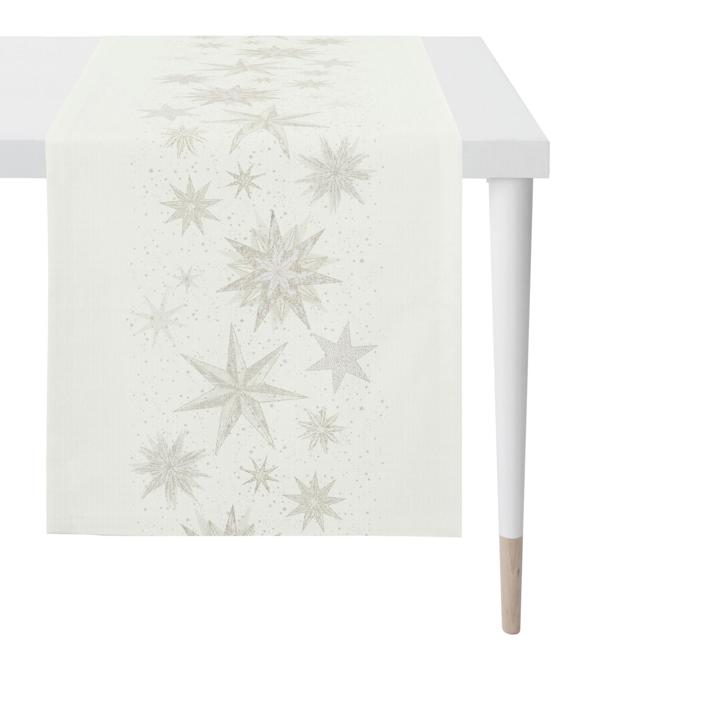 TISCHLÄUFER 46/135 cm  - Weiß, Design, Textil (46/135cm) - X-Mas