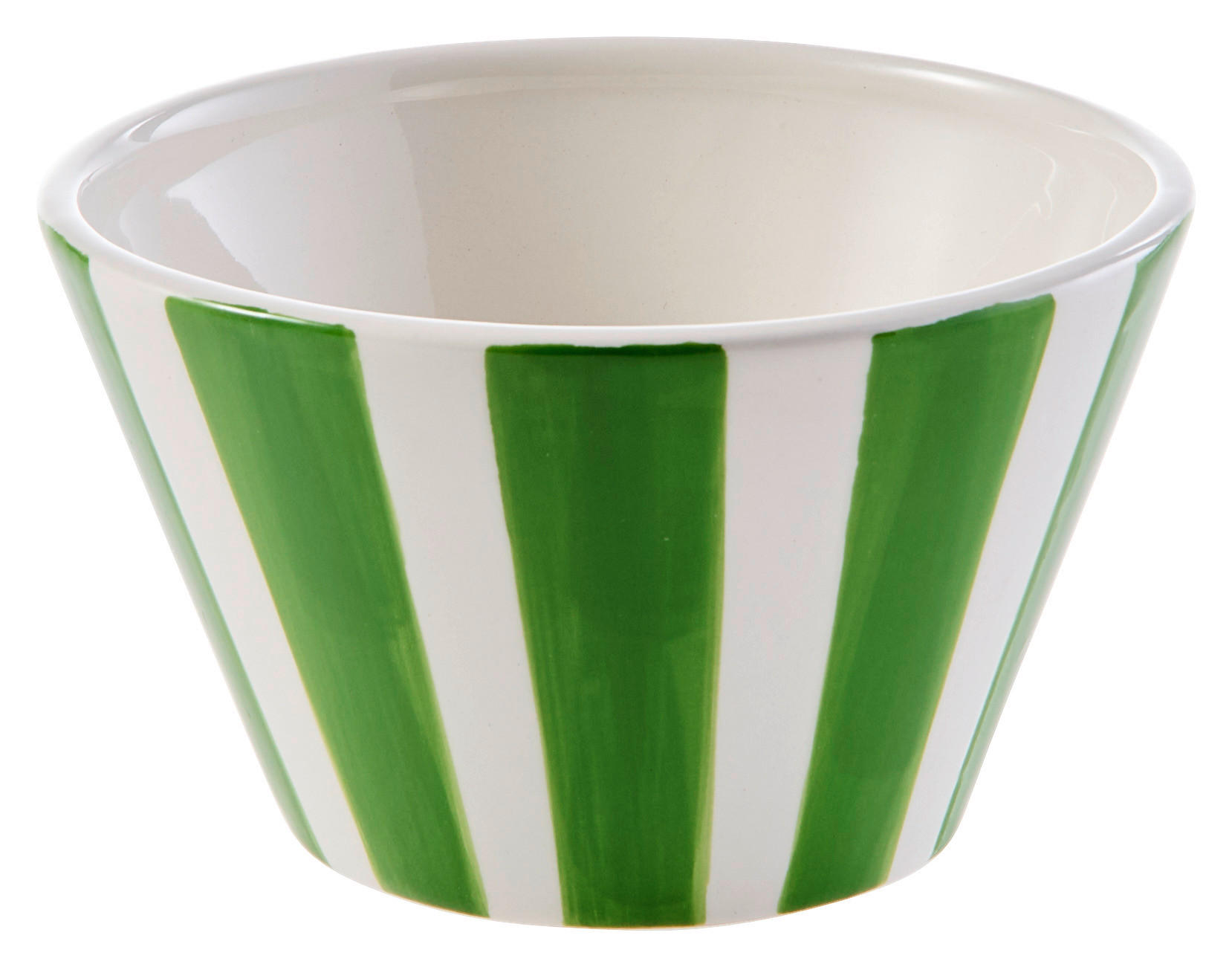 SCHÜSSEL   - Grün, Basics, Keramik (14,5/8cm) - Ambia Home