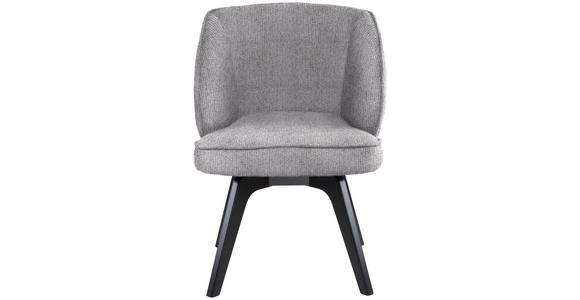 ARMLEHNSTUHL in Holz, Textil Dunkelgrau - Dunkelgrau/Schwarz, Design, Holz/Textil (63/83/62cm) - Novel