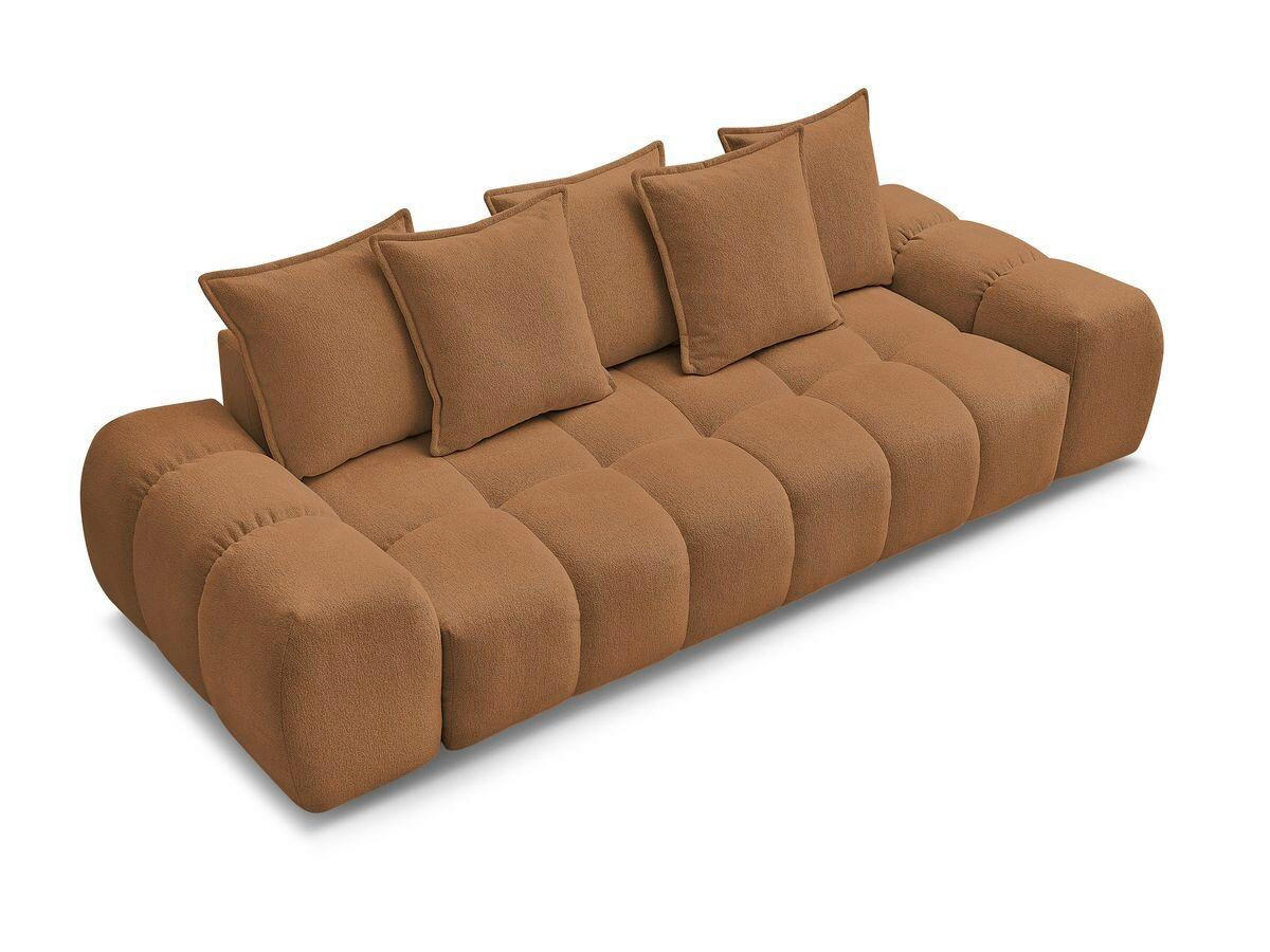 3-SITZER-SOFA EVEREST Flachgewebe Orange  - Schwarz/Orange, MODERN, Kunststoff/Textil (278/90/115cm)