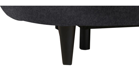 SCHLAFSOFA in Velours Dunkelgrau - Dunkelgrau/Schwarz, Design, Holz/Textil (213/89/105cm) - Novel