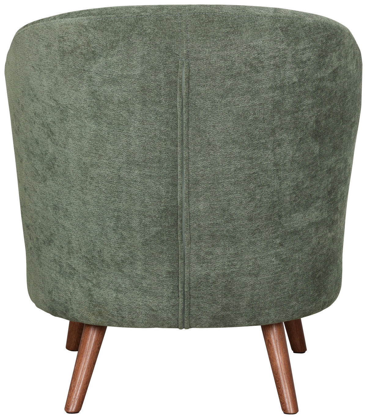 SESSEL in Webstoff Grün  - Walnussfarben/Grün, Design, Holz/Textil (66/78/69cm) - MID.YOU
