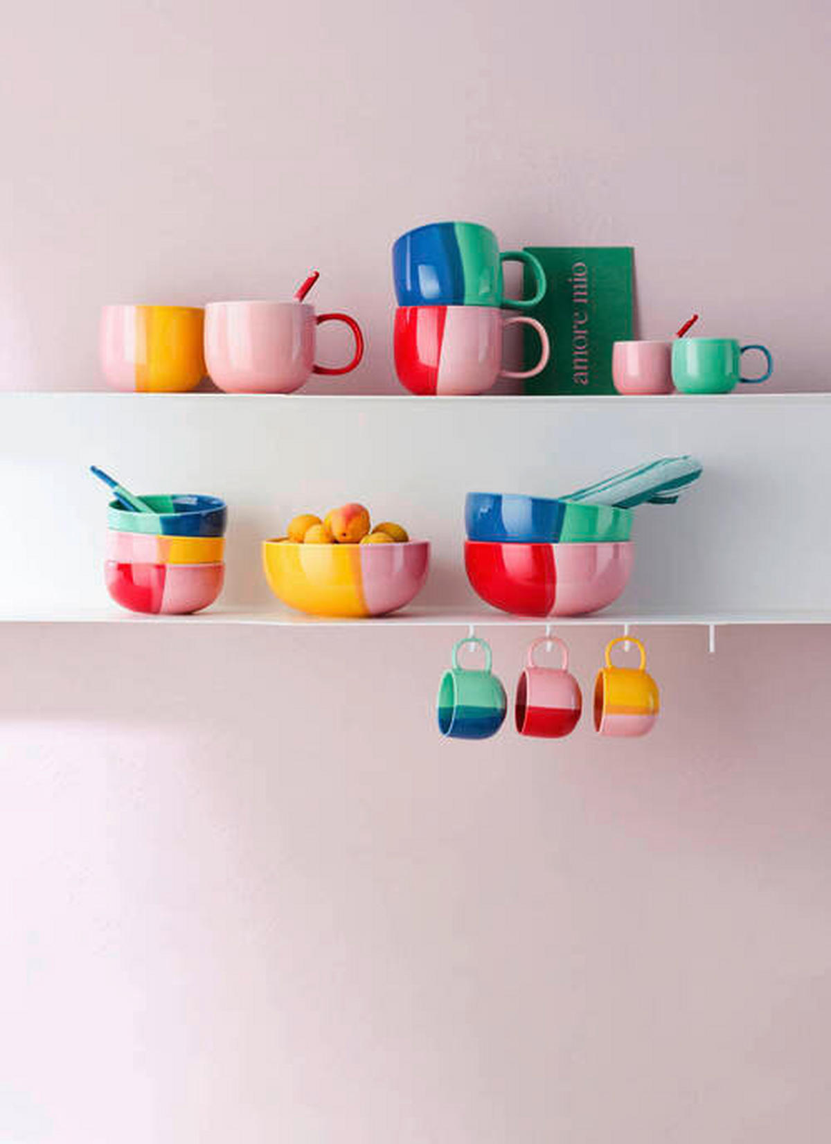 ZDJELA    15,5/7 cm       Joy  - svijetlo ružičasta/tamno žuta, Basics, keramika (15,5/7cm) - ASA