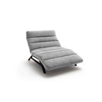 RELAXLIEGE Chenille Hellgrau  - Hellgrau/Schwarz, Design, Textil/Metall (120/54-113/158-198cm) - Pure Home Lifestyle