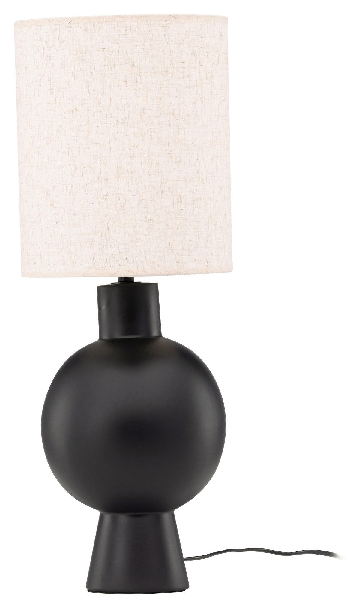 BORDSLAMPA 21/55/21 cm   - beige/svart, Basics, textil/sten (21/55/21cm) - P & B