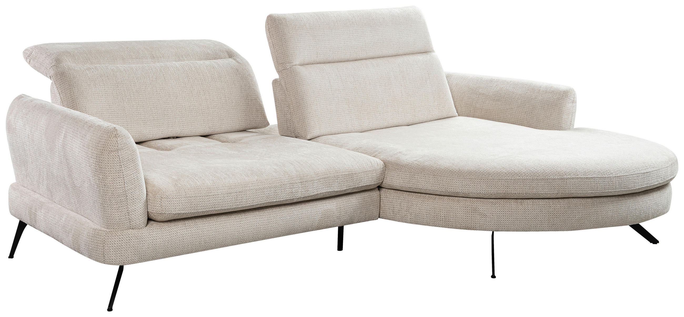 SOFFA i textil greige  - greige/svart, Design, metall/textil (177-198/277cm) - Niels Andersson