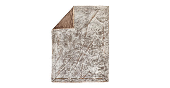 FELLDECKE BÄR 150/200 cm  - Beige, Design, Textil (150/200cm) - Novel