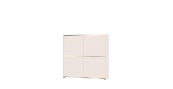 HIGHBOARD  124,5/121,5/34,9 cm  - Sandfarben/Grau, MODERN, Holzwerkstoff/Kunststoff (124,5/121,5/34,9cm) - Carryhome