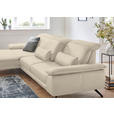 ECKSOFA  in Echtleder Creme  193/328 cm  - Creme/Schwarz, Design, Leder/Metall (193/328cm) - Dieter Knoll