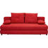 SCHLAFSOFA in Textil Rot - Rot/Schwarz, Design, Kunststoff/Textil (208/73-90/102cm) - Hom`in SCHLAFSOFA in Textil Rot - Rot/Schwarz, Design, Kunststoff/Textil (208/73-90/102cm) - Hom`in