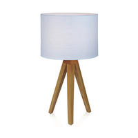 TISCHLEUCHTE - Eichefarben, Basics, Holz/Textil (22,5/44cm) - Markslöjd