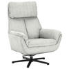 RELAXSESSEL Cord    - Ecru/Schwarz, Design, Textil/Metall (79/108/89cm)