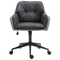 DREHSTUHL Webstoff Grau  - Schwarz/Grau, MODERN, Kunststoff/Textil (64/92/62cm) - MID.YOU