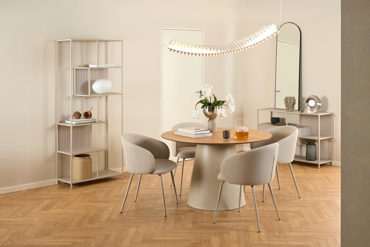 REGAL  77/185/35 cm Grau  - Grau, Modern, Holzwerkstoff/Metall (77/185/35cm)