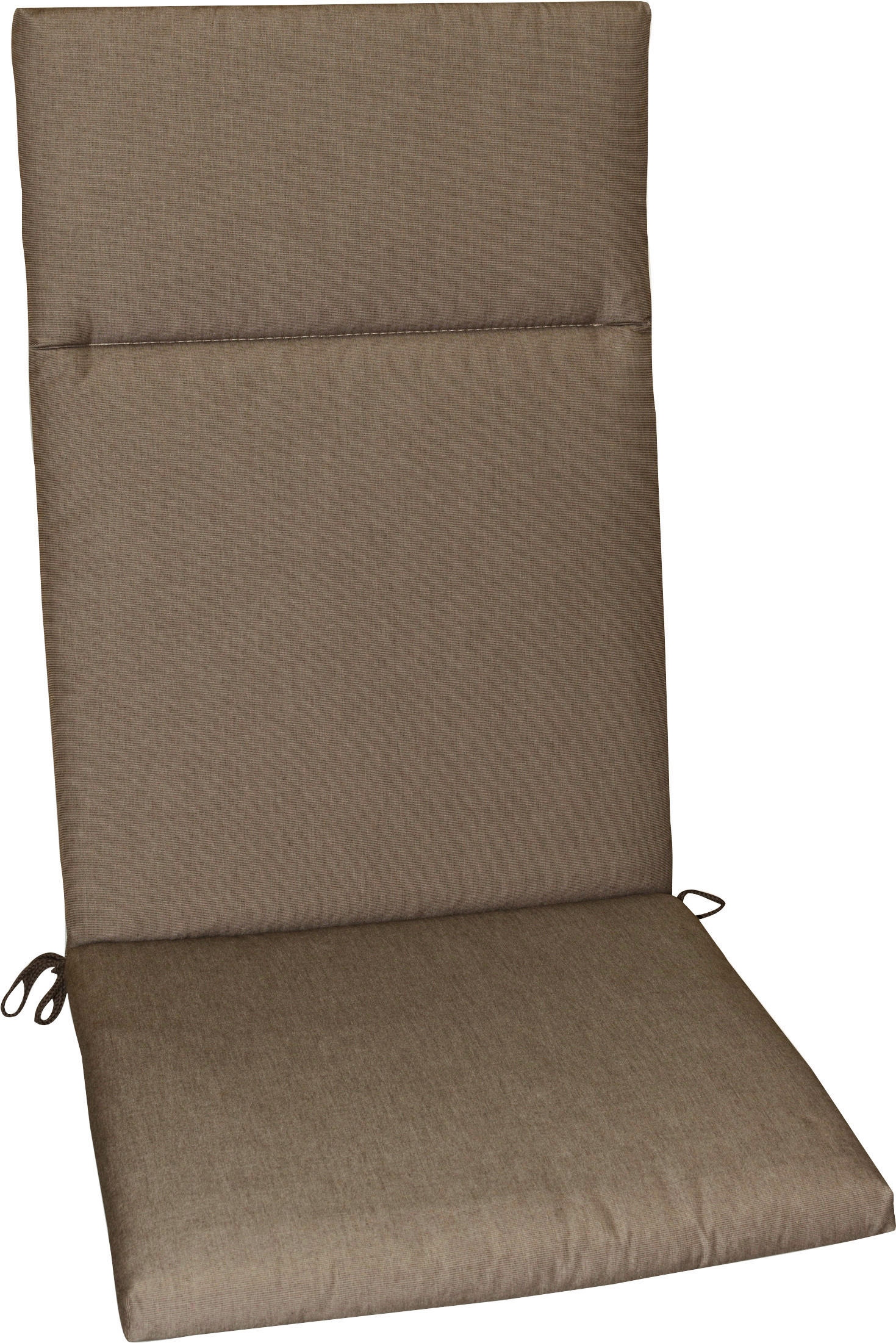 SESSELAUFLAGE Uni  - Taupe, Design, Textil (50/4/120cm)